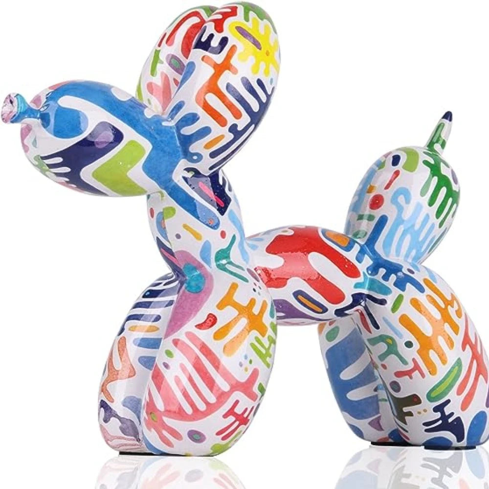 ColorBark™️ Graffiti Balloon Dog Sculpture