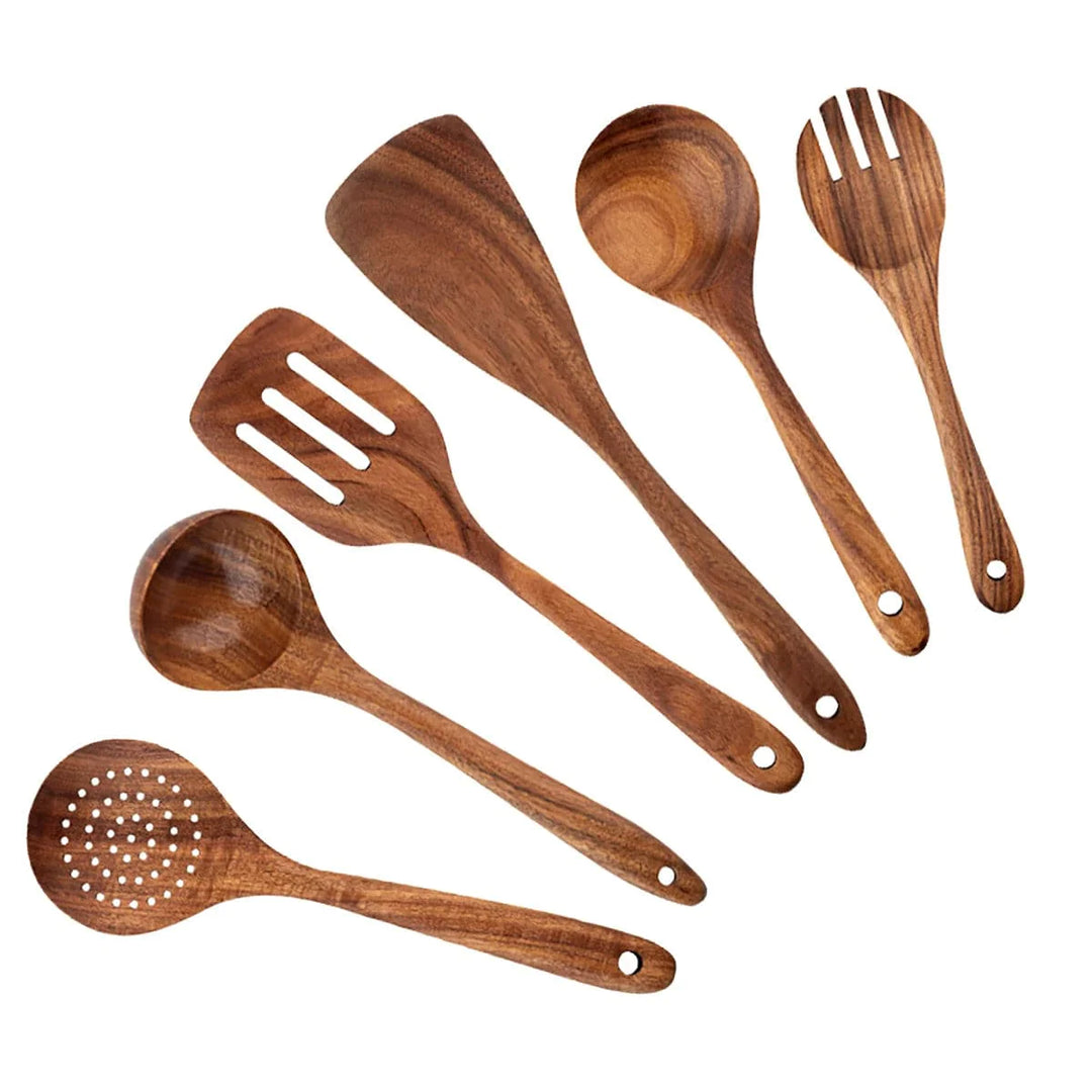 Gourmet Carvings Hand-Carved Kitchenware Set